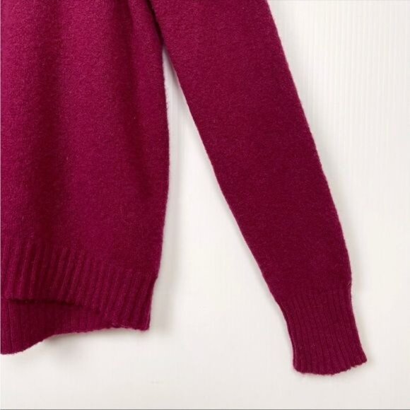 J Crew Supersoft Turtleneck Sweater Pullover Preppy Burgundy XSmall AF023 - Picture 4 of 9